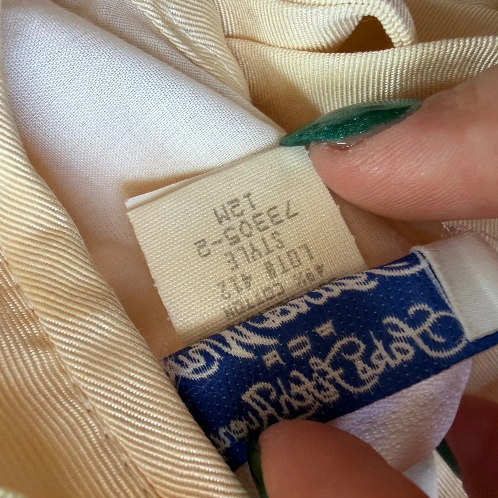 Sylvia‎ Whyte Saks Fifth Avenue Vintage Baby Girl Yellow Rosette Dress 12M